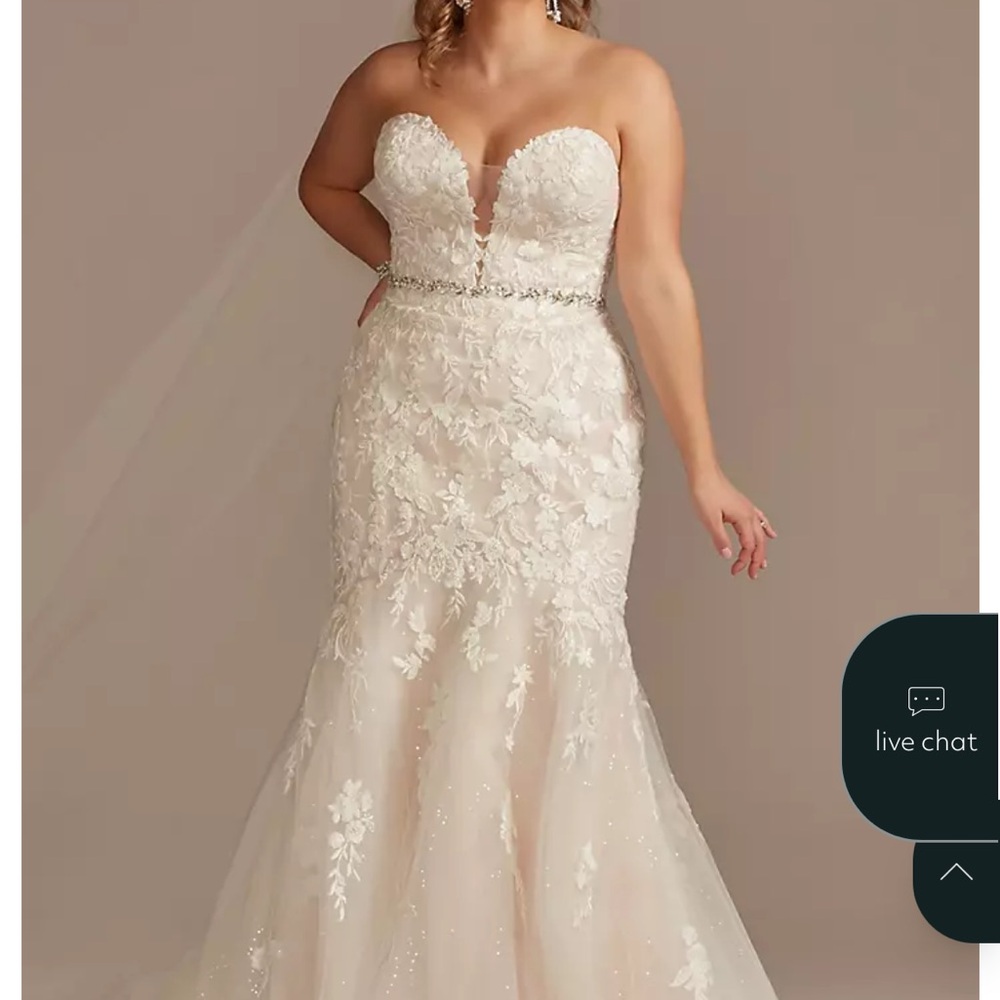 Brand new Oleg Cassini A-Line Wedding Dress size 14